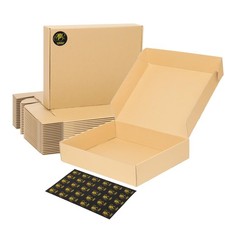 Shipping Boxes Medium 10x8x2 Inches 40 Pack Brown Corrugated Cardboard Mailer