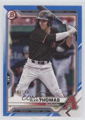 2021 Bowman Prospects Blue Border 6/150 Alek Thomas #BP-31 0c6
