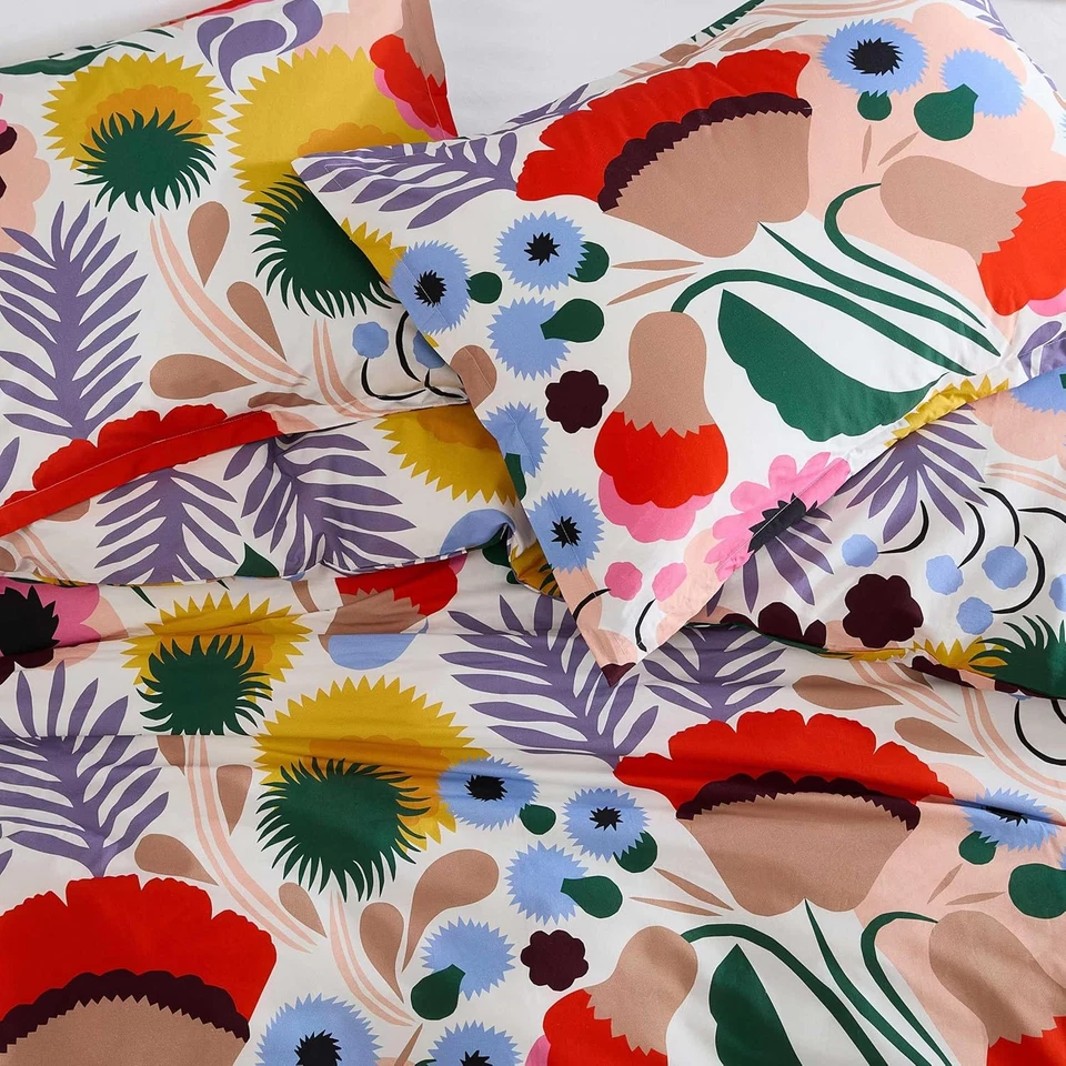 Marimekko - Duvet Cover King Size, Naturally Soft & Smooth Cotton Percale Beddin - Image 4 of 4