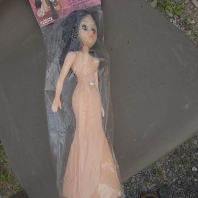 Vintage Fibre Craft Dress Form Doll 14'' - Brown Hair - Blue Eyes - NOS  #3190-03