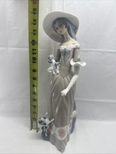 Casades Porcelain Lady Girl with Puppies Figurine Collectible Decor Gift Spain