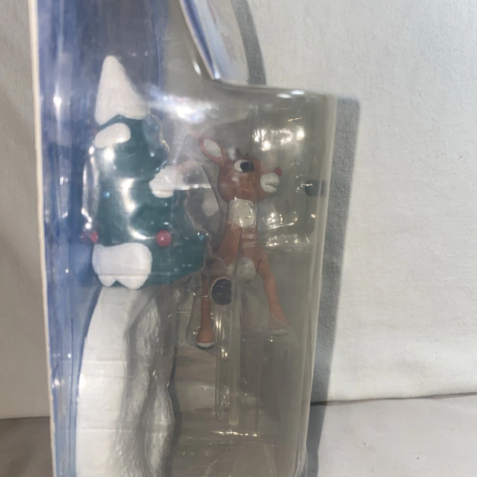 Rudolph The Red Nose Reindeer Light Up Nose Tree Base Figure Brand New - Image 2 of 4