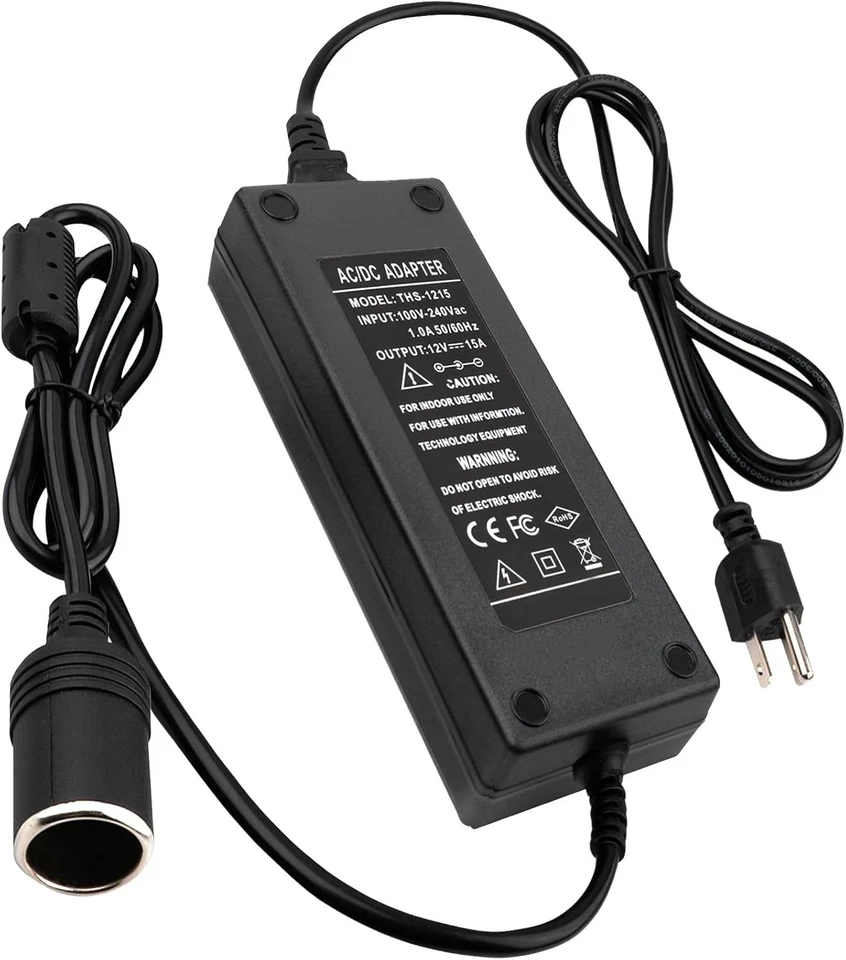 Universal 12V Power Supply Adapter 180W - Ideal for Car Coolers and Compressors - Image 3 of 4