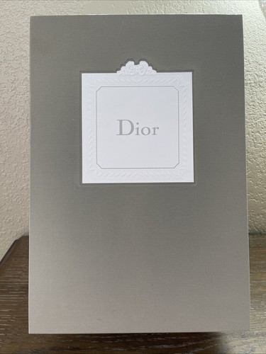Dior Window Display 10x15x6” Gift Storage Box Gray Fabric W/Removable Divider