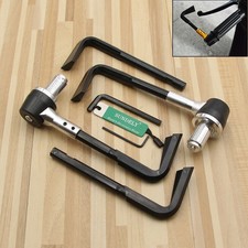 Silver Universal Motorcycle 7/8''Handlebar Brake Clutch Lever Protector Guard UK