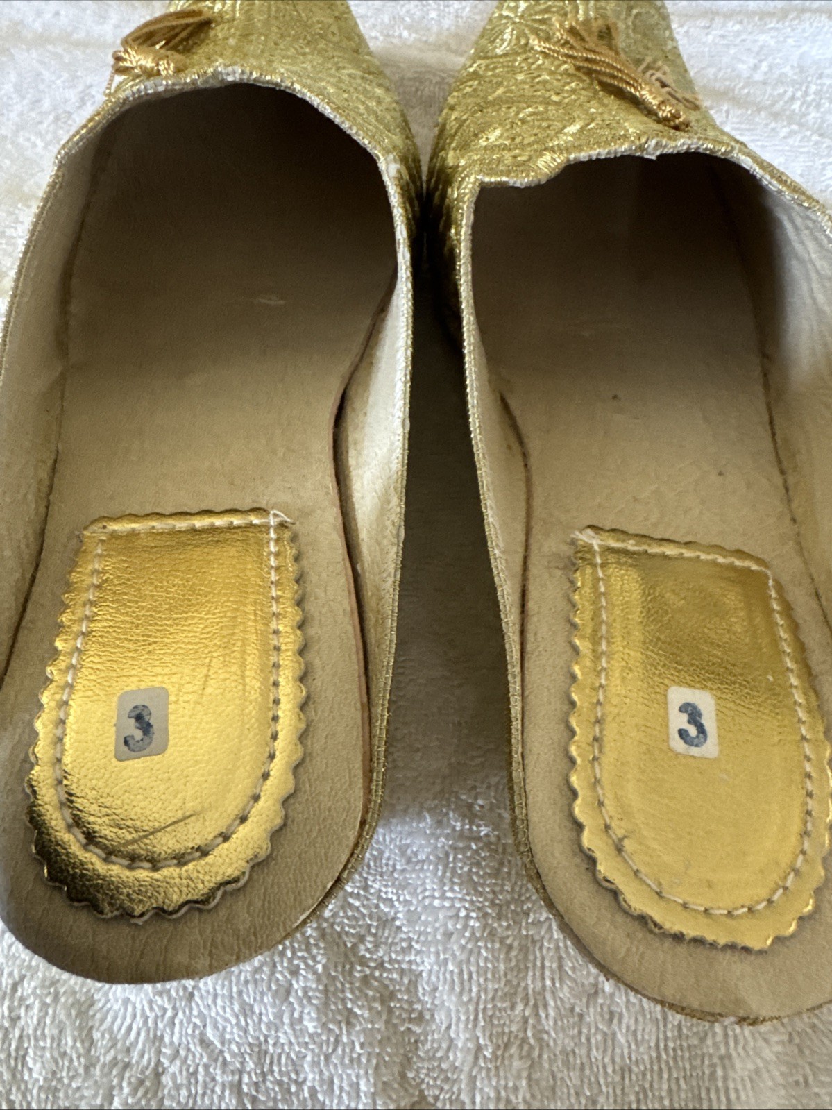 PANTOFOLA D’ORO pantofole da donna in pelle di pecora scarpe da sposa marocchine pantofole per feste di matrimonio 9