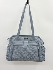 Vera Bradley Quilted Stroll Around Diaper Baby Shoulder Bag in Solid Gray 165