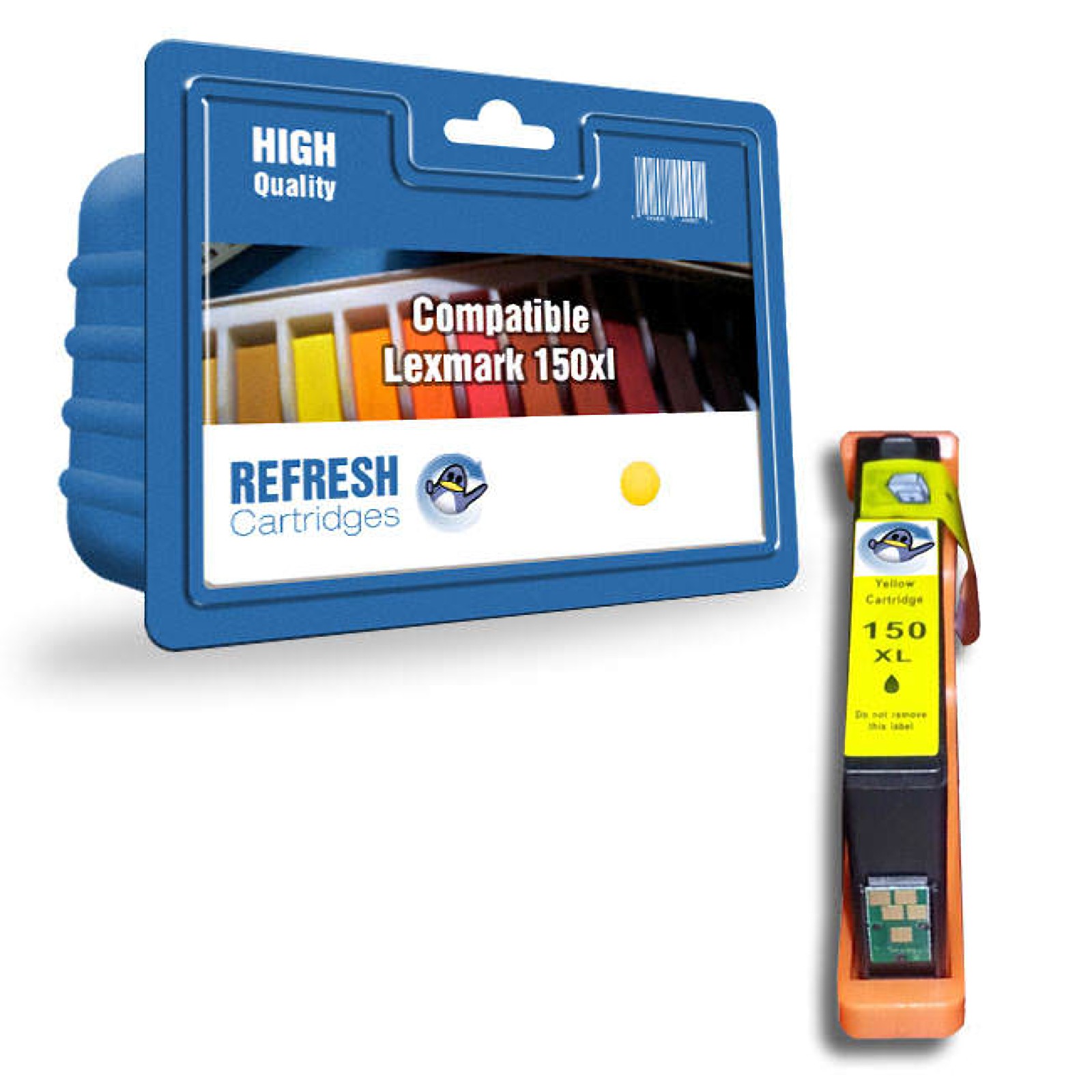 Refresh Cartridges Yellow 150XL Ink Compatible With Lexmark Printers