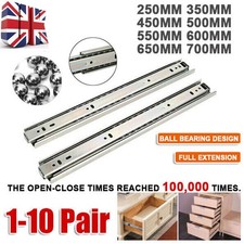 14-28'' Drawer Runners Fully Extension Heavy Duty Ball Bearing Draw Slider Rails