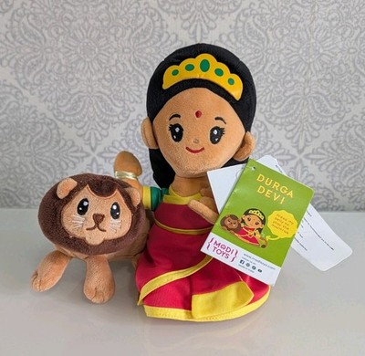 MAKELLOSER 11 ZOLL DURGA DEVI HINDU MANTRA SINGENDER TEDDYBÄR 
