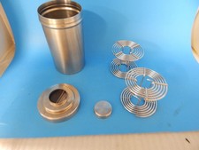 7.5" Nikor Stainless Film Developing Tank, W/2 120 SS Spools 7 Film Clips