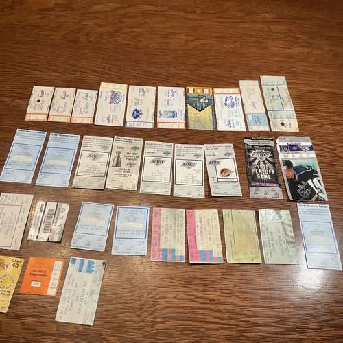 31 Ticket Stubs, 80er+90er LA DODGERS +LA KINGS +1 LAKERS +1 ANGELS