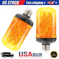 Flickering Light Bulbs 2 Pack E26 Flame Led Light Bulb Flame Light Bulbs 4 Mode