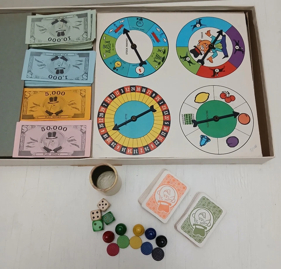 Vintage Go For Broke Complete Board Game Selchow & Righter 1965 No. 58 - Image 4 of 4