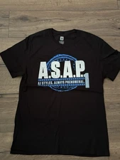 WWE AJ Styles Always Phenomenal Black  T-Shirt Used Size L Large W51