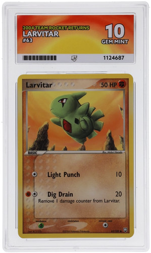 Larvitar graded ACE 10 for sale on eBay