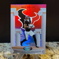 2025 Certified Franchise Foundations Mirror Red #/99 Nico Collins #FFO-NCS