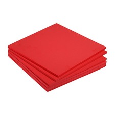6 EVA Schaumstoff Bl&auml;tter Rot 9.8" x 9.8" 7mm Dicker Bastelschaum Bl&auml;tter f&uuml;r Ko