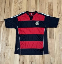 Vintage Germany Soccer Jersey Men’s Med Red Black Gool Futbol 90s