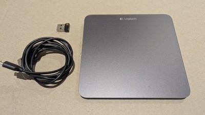 Logitech Touchpad T650 Wireless Rechargeable Mouse with Dongle and USB Cable