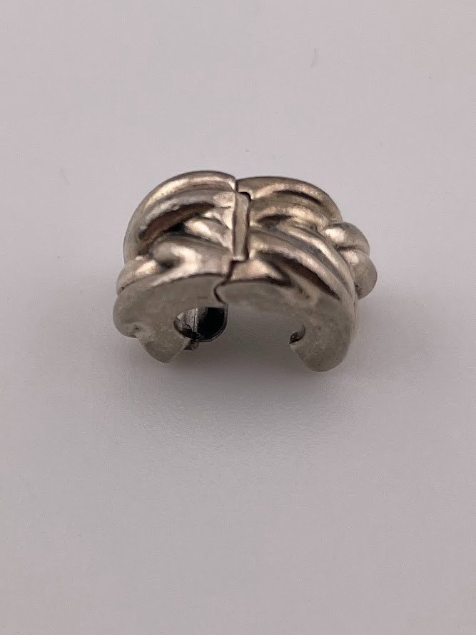 PANDORA ALE 925 STERLING SILVER BRAIDED CLIP CHARM SIGNED INSIDE CHARM 3047