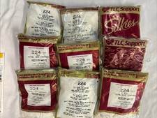 Vintage Silkies Panty Hose 224 Medium White Lot Of 9 TLC Support Total Leg