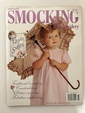 AUSTRALIAN SMOCKING & Embroidery 1995 Baby Umbrella Smocking Needlework Pattern