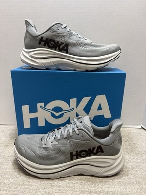 Mens Size 11 - Hoka One Clifton 10 Galactic Grey/Asteroid Shoes 1162030 GYST