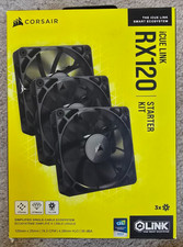 Image of Corsair iCUE LINK RX120 RGB 120mm 3x Fans with iCUE LINK Starter Kit