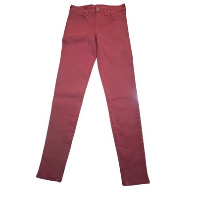 American Eagle Hi-Rise Jegging Next Level Stretch Maroon Burgundy Womens Size 4