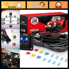 16AWG LED Light Bar Wiring Harness Kit - 4 Leads, Off-Road, Waterproof, Easy Ins