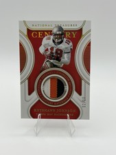 2021 Panini National Treasures Century Materials Keyshawn Johnson /10 Game Worn