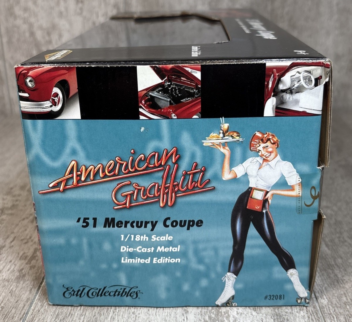 1/18 Ertl American Graffiti '51 Mercury Coupe Diecast Car w/ Box