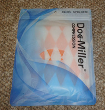 Doc Miller Open Toe Compression Sleeve Pair 20-30 mm Hg. White Orange. Small NEW