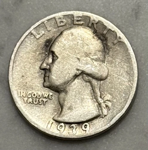 1939-S Washington Quarter - AG - About Good - 90% Silver