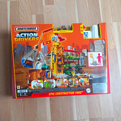 Matchbox Action Drivers Epic Construction Yard Spielset inkl. Fahrzeug ab 3+