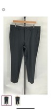 MICHAEL Michael Kors Black Slim Dress Pants Size 36/30 Stretch Trousers