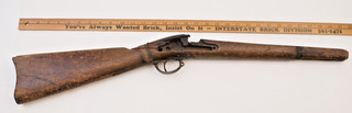 ANTIQUE 1873 .45 .70 SPRINGFIELD TRAPDOOR RIFLE STOCK CUT DOWN / REPAIRED