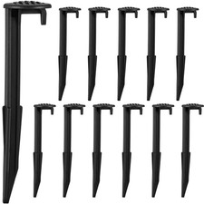 18 Pieces Plastic Inflatable Yard Stakes Set 5.7'' Heavy Duty Stakes for Infl...