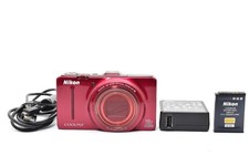 Nikon COOLPIX S9300 16.0MP Digital Camera - Red (32120) for sale