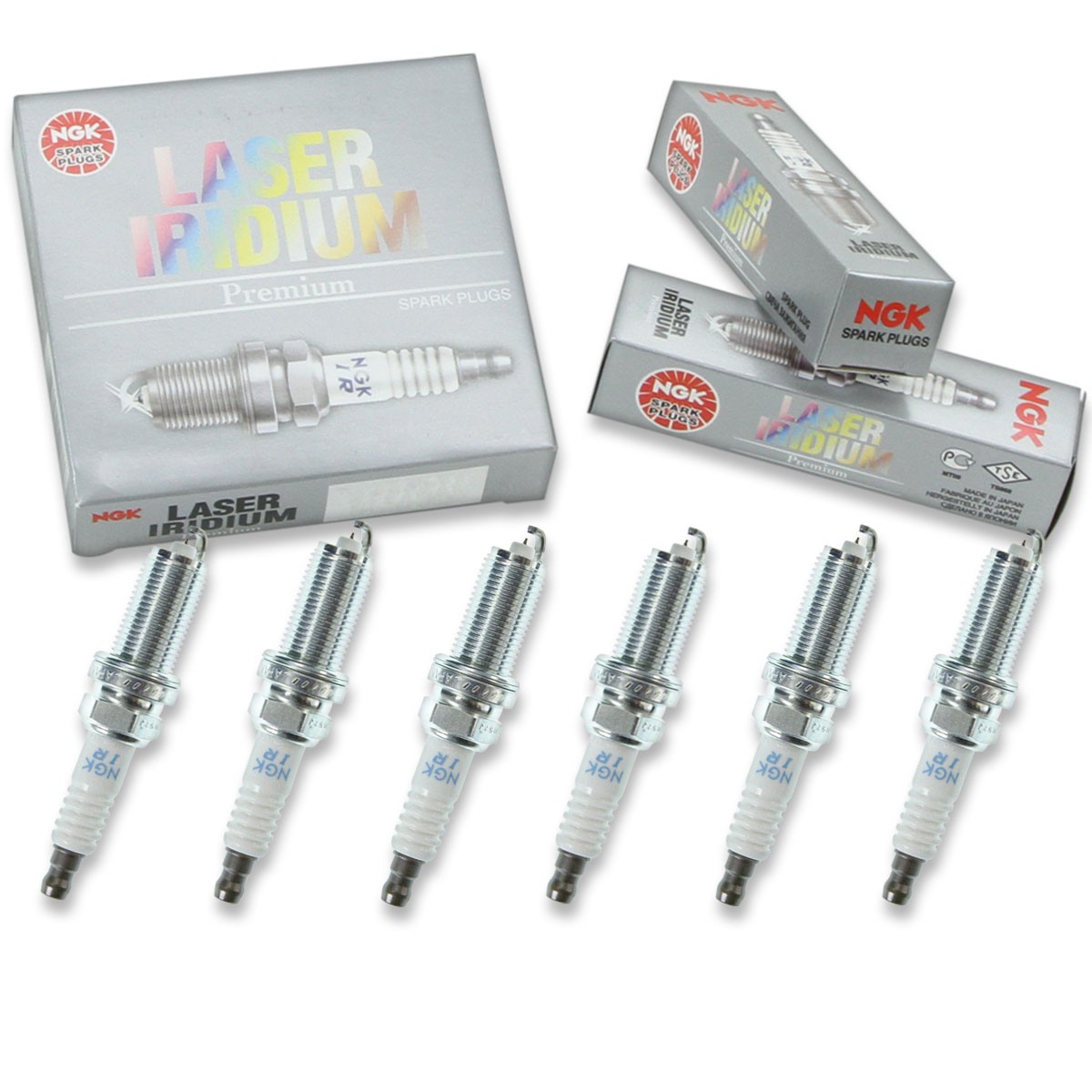 6 pc NGK 7505 SILFR6C11 Laser Iridium Spark Plugs for PKH20TT IKH20TT 4704 dp