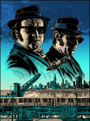 The Blues Brothers by Tim Doyle SIGNED Movie Poster Ltd Edition