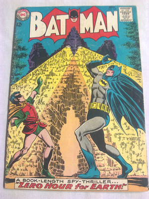 Batman Comics #167 1964 Silver Age Fair+ Zero Hour For Earth!