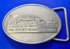 Coalition to Protect The Rocky Mountain Front Commemorative Belt Buckle