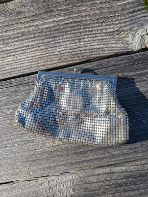 Vintage Metal Mesh Whiting Davis Clutch Purse