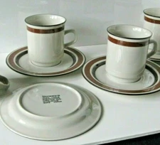 7 Akey Sienna Saucer 2 Cup Mug Macys The Cellar Dachi Stoneware Japan Microwave