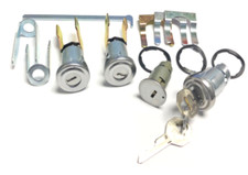 Ignition Door And Trunk Lock Set For 1955-1957 Pontiac Chieftain And Star Chief Ignition Door And Trunk Lock Set For 1955-1957 Pontiac Chieftain And Star Chief