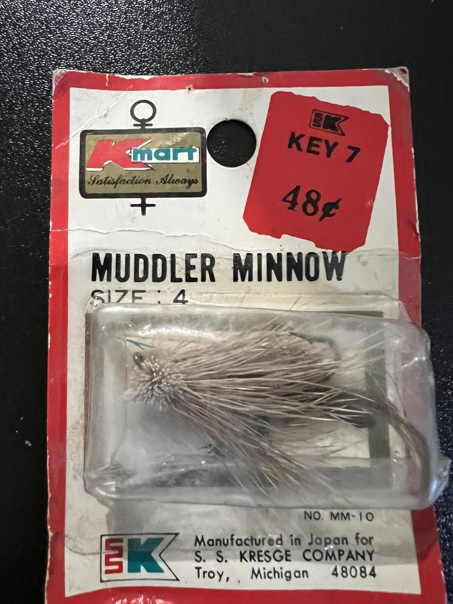 Vintage Kmart Brand Muddler Minnow Size Fishing Fly Hook NIB