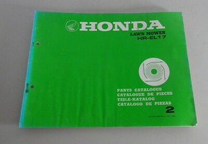 Teilekatalog / Ersatzteilliste Honda Rasenmäher HR - EL 17 Stand 1984