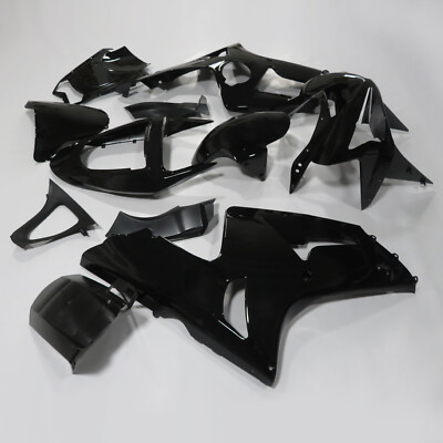Gloss Black Fairing Kit For Kawasaki Ninja ZX6R 636 2003 2004
